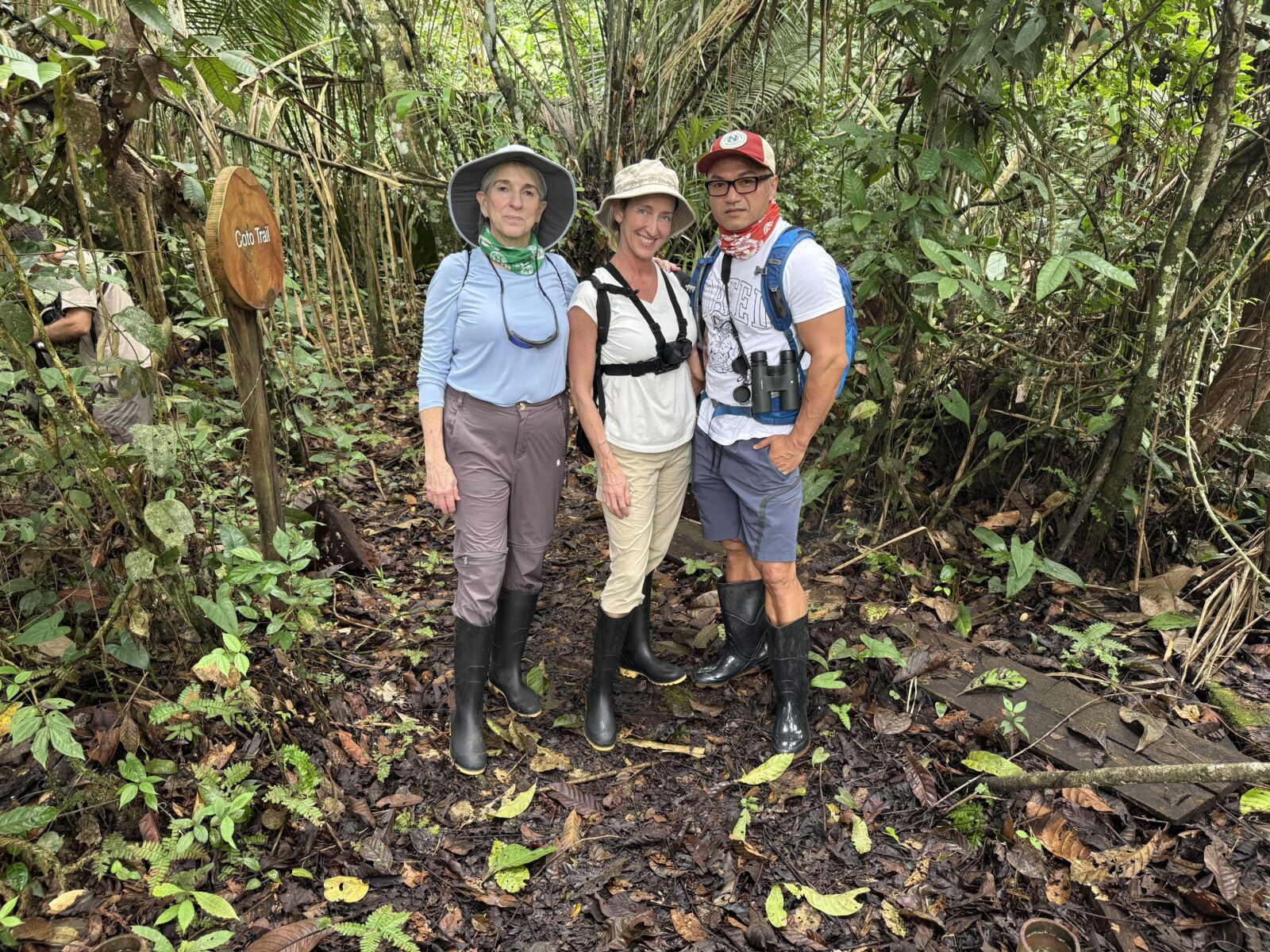 3 people in the jungle