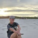 Galapagos sea lion and Jen