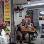 Couple having coffee in Hanoi
