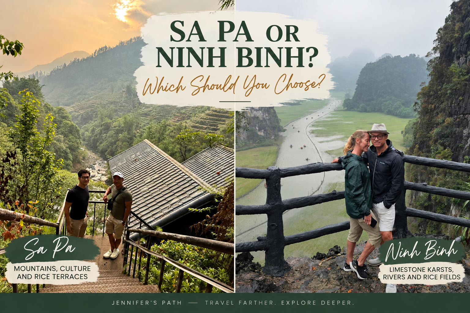 df76b77c-daa1-4b2a-a6fd-ff24b3ac8690 two photos, one of sa pa and one of ninh binh